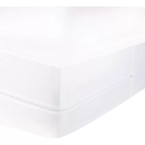 Amazon Basics Waterproof Zippered Standard Crib 28 x 52 Mattress Protector Encasement 2PackKing Standard 12 Depth