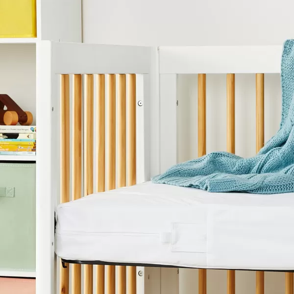 Amazon Basics Waterproof Zippered Standard Crib 28 x 52 Mattress Protector Encasement 2PackPortableMini Crib 27 x 39 2Pack