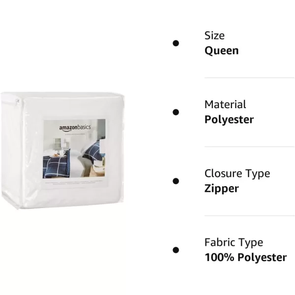 Amazon Basics Waterproof Zippered Standard Crib 28 x 52 Mattress Protector Encasement 2PackQueen Standard 12 Depth