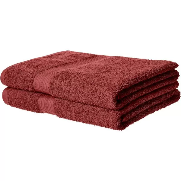 Amazon Basics  6 Piece Fade Resistant Oversize Bath Towel Hand and Washcloth Set 100 Cotton TealCrimson