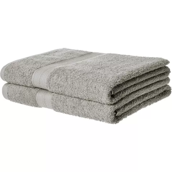 Amazon Basics  6 Piece Fade Resistant Oversize Bath Towel Hand and Washcloth Set 100 Cotton TealGray