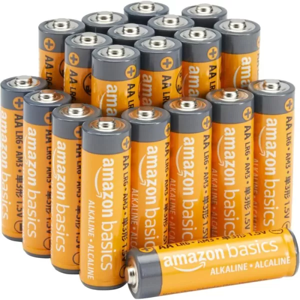 Amazon Basics 48Pack AA Alkaline HighPerformance Batteries 15 Volt 10Year Shelf Life20 Count Pack of 1