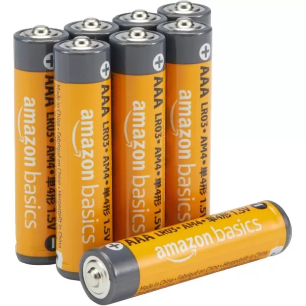 Amazon Basics AAA Alkaline HighPerformance Batteries 15 Volt 10Year Shelf Life 36 count Pack of 18 Count Pack of 1