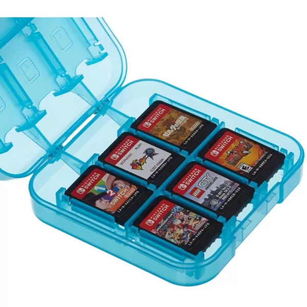 Amazon Basics Game Storage Case for 24 Nintendo Switch Games  34 x 34 x 1 Inches BlueBlue