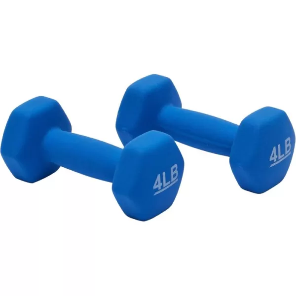 Amazon Basics Neoprene Dumbbell Hand Weights4 Pound  Pair