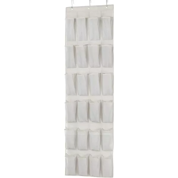 Amazon Basics Over the Door Organizer with 24 Pockets  BlackLight Grey