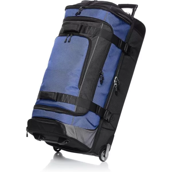 Amazon Basics Ripstop Wheeled Duffel 35 Inch  BlueBlue 35