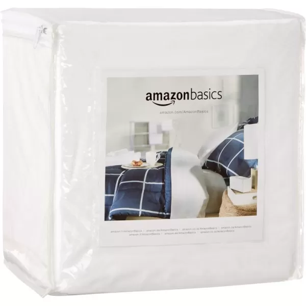 Amazon Basics Waterproof Zippered Standard Crib 28 x 52 Mattress Protector Encasement 2PackQueen Standard 12 Depth