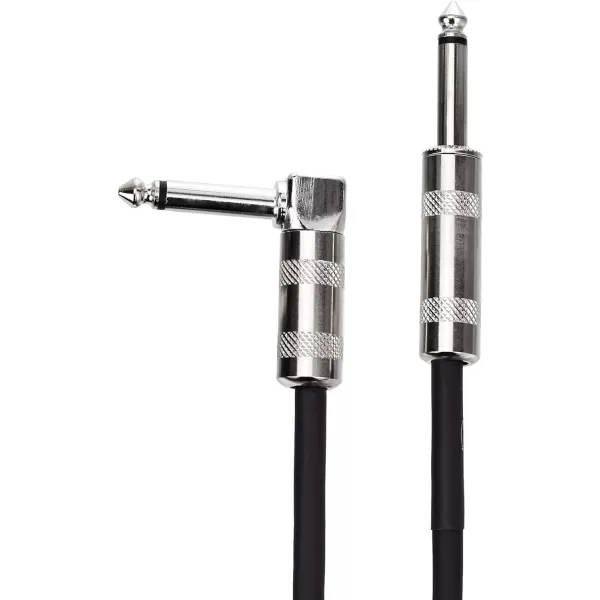 Amazon Basics 14 Inch RightAngle Instrument Auxiliary Cable 20 Foot Black10 Foot