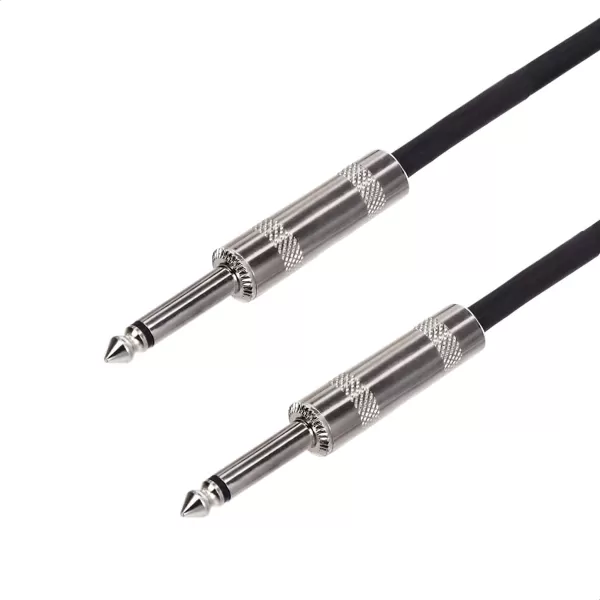Amazon Basics 14 Inch RightAngle Instrument Auxiliary Cable 20 Foot Black10 Foot