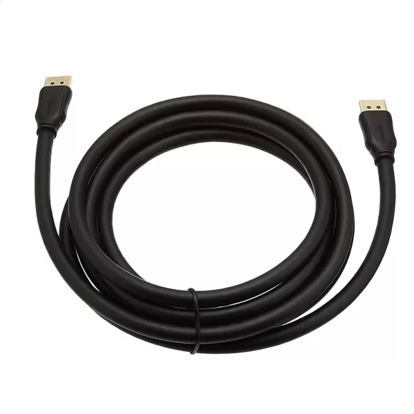 Amazon Basics 8K DisplayPort 14 Cable with 4K120Hz 8K60Hz Video Resolution and HDR Support  10 Feet 28 Pack 1 Carton 28 Count Total Black10 Feet