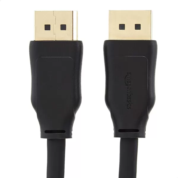 Amazon Basics 8K DisplayPort 14 Cable with 4K120Hz 8K60Hz Video Resolution and HDR Support  10 Feet 28 Pack 1 Carton 28 Count Total Black10 Feet