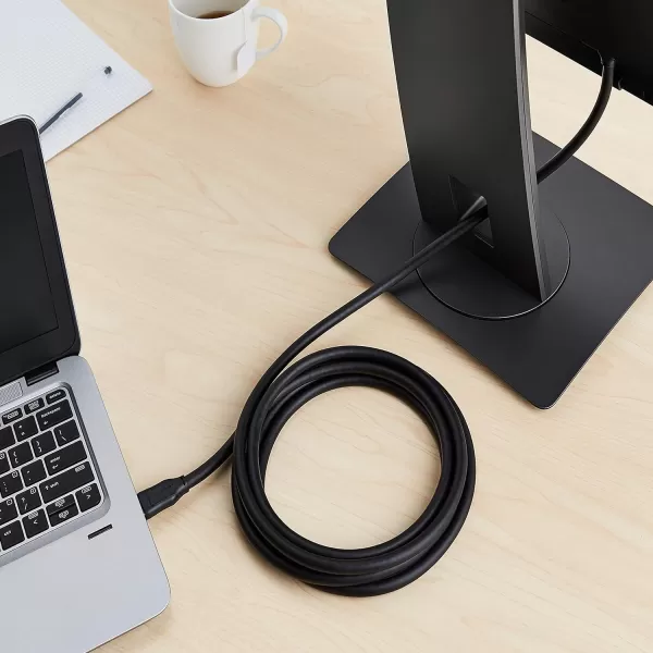 Amazon Basics 8K DisplayPort 14 Cable with 4K120Hz 8K60Hz Video Resolution and HDR Support  10 Feet 28 Pack 1 Carton 28 Count Total Black10 Feet