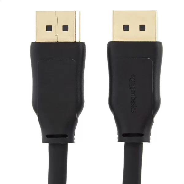 Amazon Basics 8K DisplayPort 14 Cable with 4K120Hz 8K60Hz Video Resolution and HDR Support  10 Feet 28 Pack 1 Carton 28 Count Total Black3 Feet