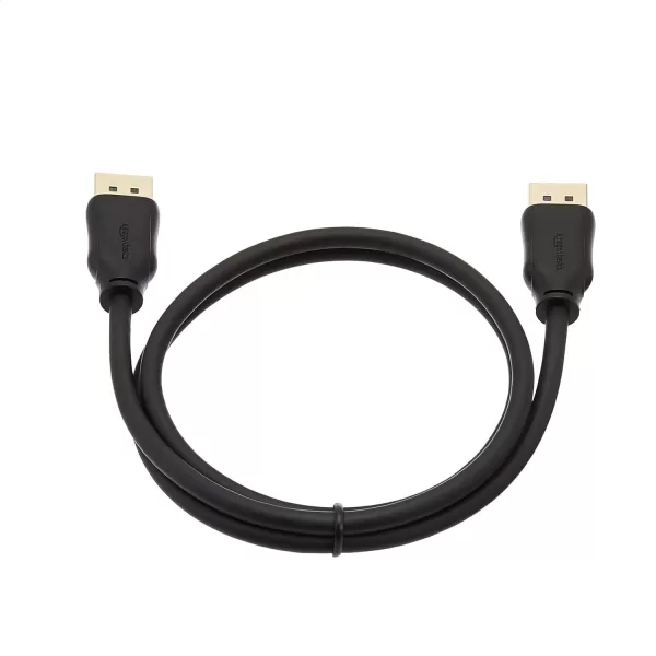 Amazon Basics 8K DisplayPort 14 Cable with 4K120Hz 8K60Hz Video Resolution and HDR Support  10 Feet 28 Pack 1 Carton 28 Count Total Black3 Feet