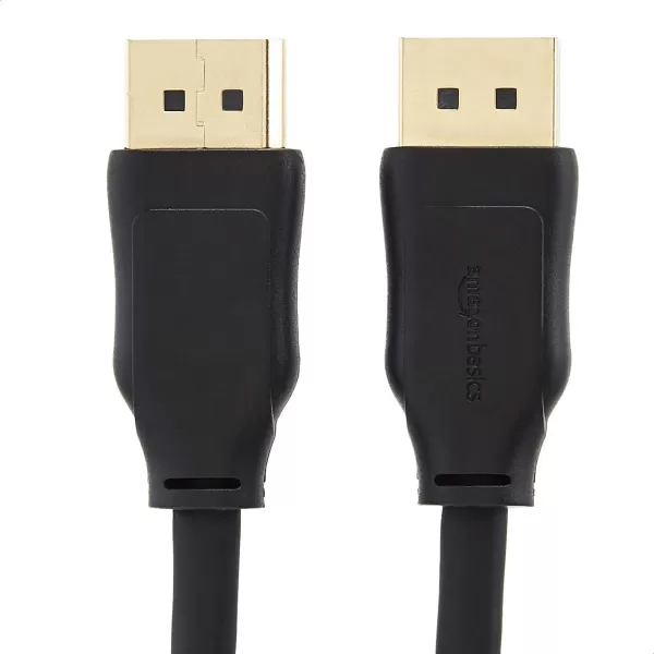 Amazon Basics 8K DisplayPort 14 Cable with 4K120Hz 8K60Hz Video Resolution and HDR Support  10 Feet 28 Pack 1 Carton 28 Count Total Black6 Feet