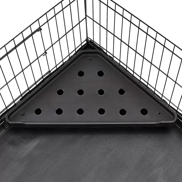 Amazon Basics Canvas Bottom Guinea Pig Pet Cage with Divider Set Black 4764L x 2421W x 1398H4764L x 2421W x 1398H Black