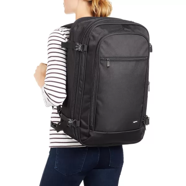 Amazon Basics CarryOn Travel Backpack  BlackBlack