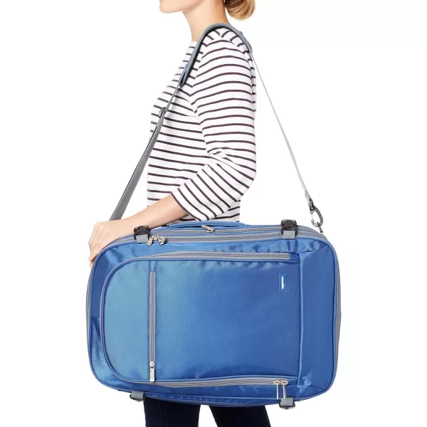 Amazon Basics CarryOn Travel Backpack  BlackNavy