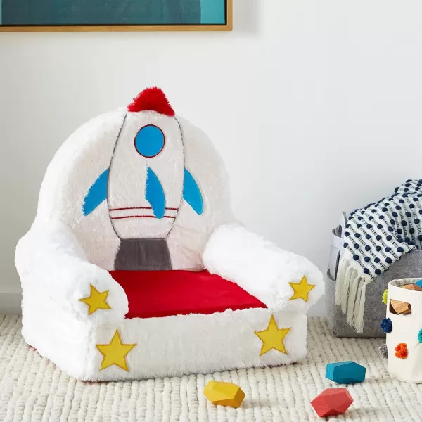 Amazon Basics Childrens Plush Chair Unicorn Medium MulticolorRocket