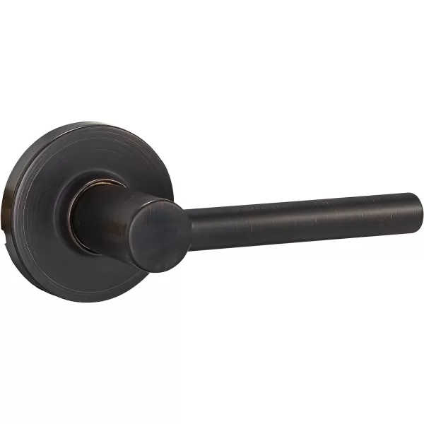 Amazon Basics Contemporary Madison Door Lever  Privacy  Matte BlackPack of 6 6 Count TotalOil Bronze