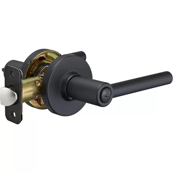 Amazon Basics Contemporary Madison Door Lever  Privacy  Matte BlackPack of 6 6 Count TotalOil Bronze