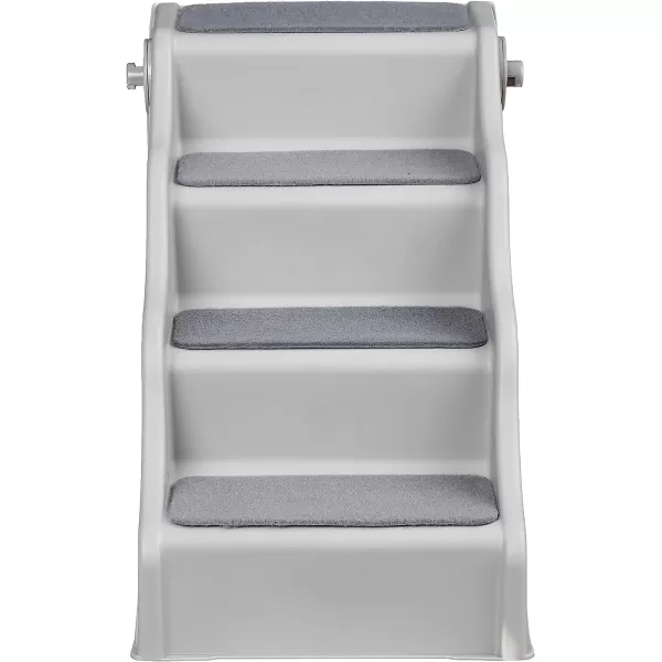 Amazon Basics Foldable Steps for Dogs and Cats Grey 146X2275X195146X2275X195 Foldable Grey
