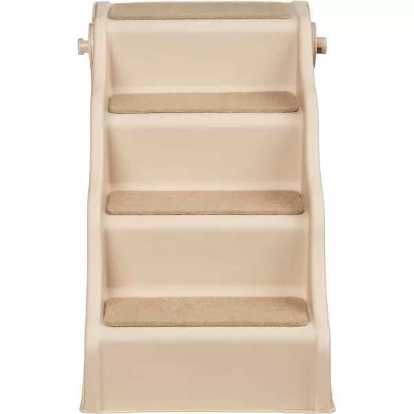 Amazon Basics Foldable Steps for Dogs and Cats Grey 146X2275X195146X2275X195 Foldable Tan