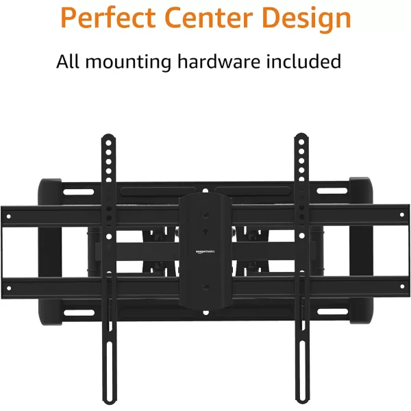 Amazon Basics Full Motion Articulating TV Monitor Wall Mount for 26 to 55 TVs and Flat Panels up to 80 Lbs Black37 to 80 Articulating 16 inch Extension