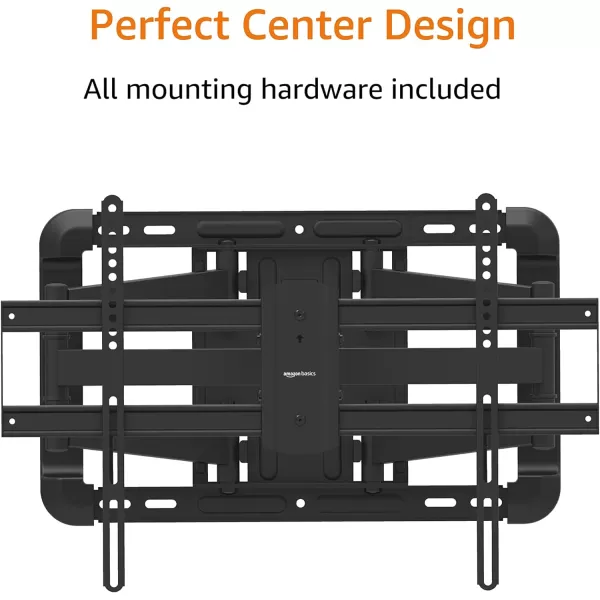 Amazon Basics Full Motion Articulating TV Monitor Wall Mount for 26 to 55 TVs and Flat Panels up to 80 Lbs Black37 to 80 Articulating 26 inch Extension