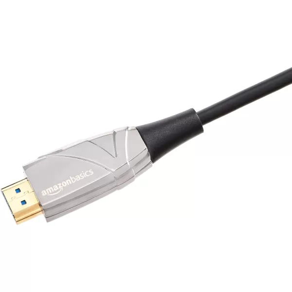 Amazon Basics HDMI Fiber Optic Cable 18Gbps HighSpeed 4K60Hz 2160p 48Bit Color Ethernet Ready 50 Foot Black50 Feet 20 Pack
