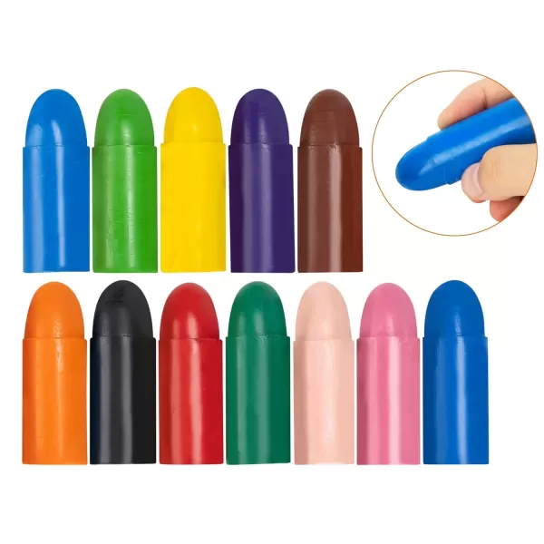 Amazon Basics Jumbo Crayons for Toddlers 12 Count MulticolorAmazon Basics Jumbo Crayons for Toddlers 12 Count Multicolor