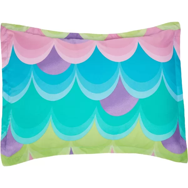 Amazon Basics Kids Easy Care Microfiber BedinaBag 5Piece Bedding Set Twin Butterfly FriendsBlue Waves FullQueen