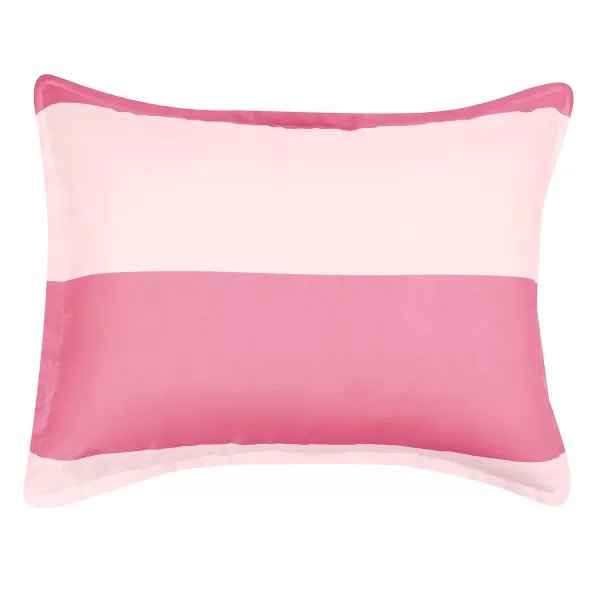 Amazon Basics Kids Easy Care Microfiber BedinaBag 5Piece Bedding Set Twin Butterfly FriendsBlushPink Stripe Queen