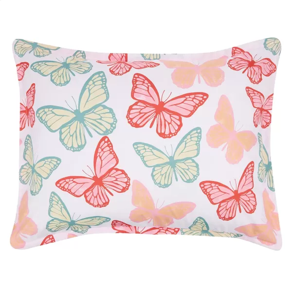Amazon Basics Kids Easy Care Microfiber BedinaBag 5Piece Bedding Set Twin Butterfly FriendsButterfly Friends Queen
