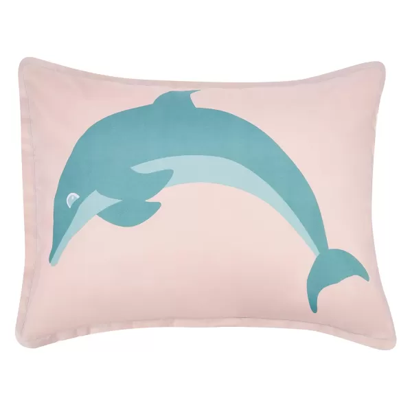 Amazon Basics Kids Easy Care Microfiber BedinaBag 5Piece Bedding Set Twin Butterfly FriendsJumping Dolphins Twin