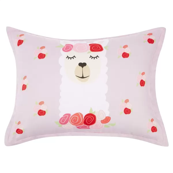 Amazon Basics Kids Easy Care Microfiber BedinaBag 5Piece Bedding Set Twin Butterfly FriendsRosy Llamas FullQueen