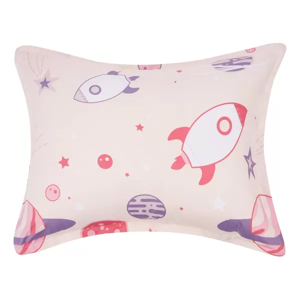 Amazon Basics Kids Easy Care Microfiber BedinaBag 5Piece Bedding Set Twin Butterfly FriendsSweet Spaceships FullQueen