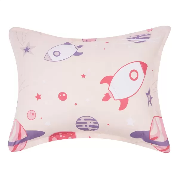 Amazon Basics Kids Easy Care Microfiber BedinaBag 5Piece Bedding Set Twin Butterfly FriendsSweet Spaceships Twin