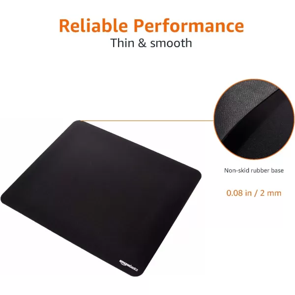 Amazon Basics Large Extended Computer Rectangular Mouse Pad BlackLarge