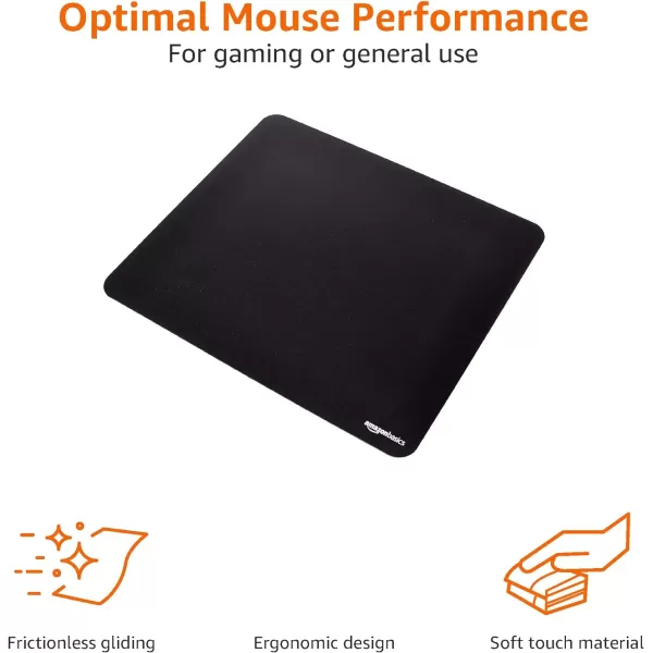 Amazon Basics Large Extended Computer Rectangular Mouse Pad BlackLarge