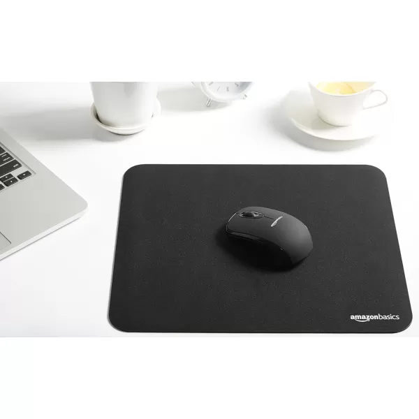 Amazon Basics Large Extended Computer Rectangular Mouse Pad BlackStandard