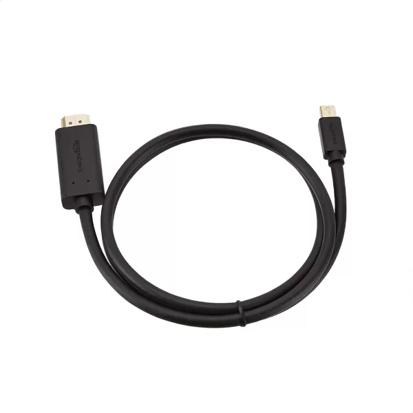 Amazon Basics Mini DisplayPort to HDMI Display Adapter Cable  6 Feet Case of 52 Black3Feet