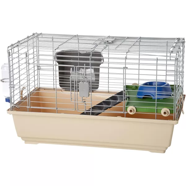Amazon Basics Top Access Small Animal Ferret Cage Habitat With Accessories Jumbo Multicolor 486L x 266W x 206H317L x 218W x 181H