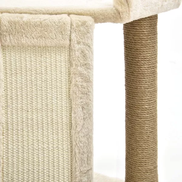 Amazon Basics Top Platform Cat Tree With Scratching Post  18 x 14 x 22 Inches BeigeBeige Medium