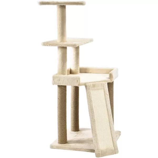 Amazon Basics Top Platform Cat Tree With Scratching Post  18 x 14 x 22 Inches BeigeBeige Medium