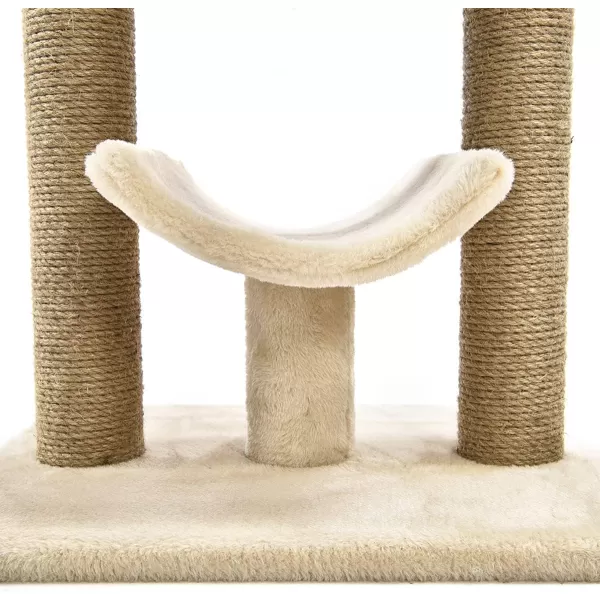 Amazon Basics Top Platform Cat Tree With Scratching Post  18 x 14 x 22 Inches BeigeBeige Platform