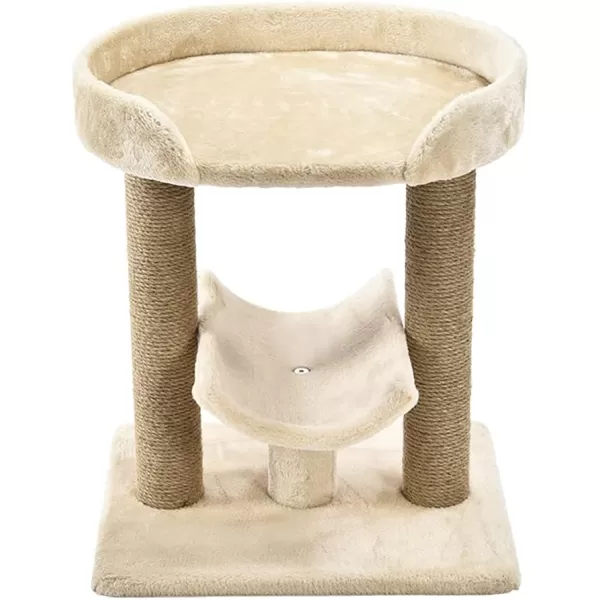 Amazon Basics Top Platform Cat Tree With Scratching Post  18 x 14 x 22 Inches BeigeBeige Platform
