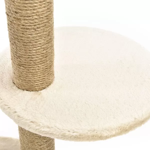 Amazon Basics Top Platform Cat Tree With Scratching Post  18 x 14 x 22 Inches BeigeBeige Small