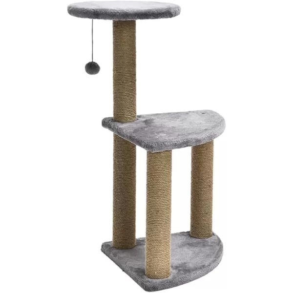 Amazon Basics Top Platform Cat Tree With Scratching Post  18 x 14 x 22 Inches BeigeGray Medium